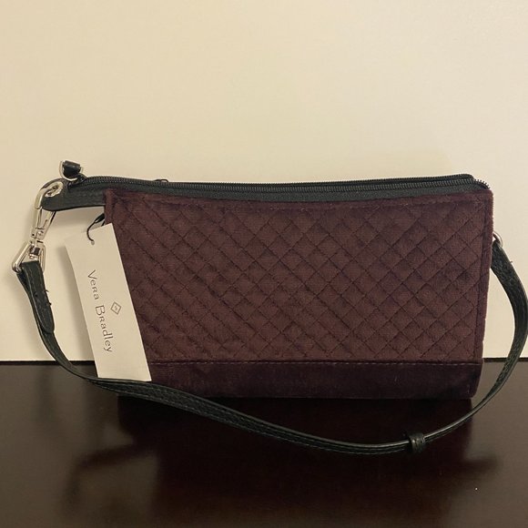 Vera Bradley Wristlet Iconic RFID Slim Blackberry Wine NWT - Picture 3 of 9